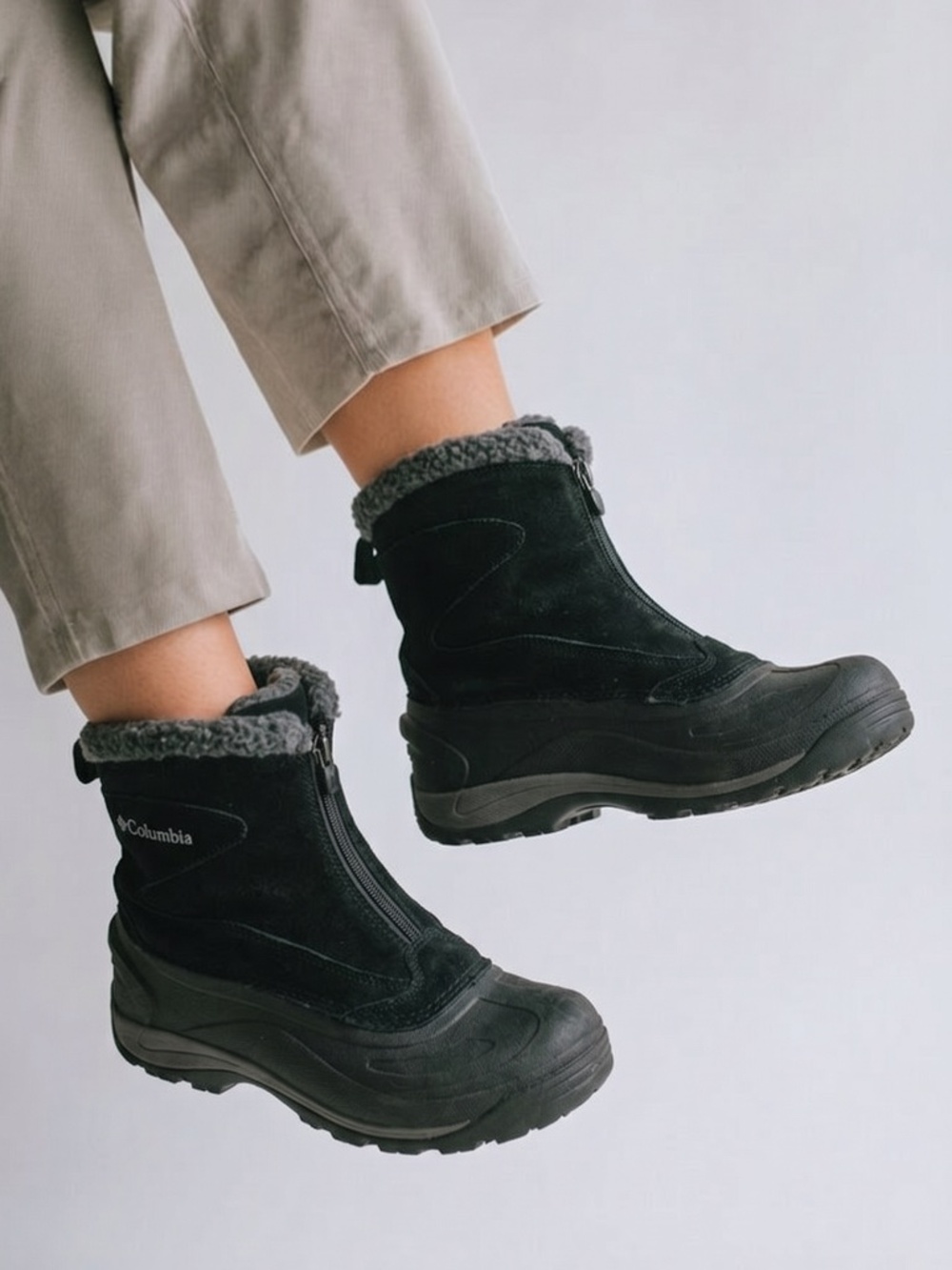 |•COLUMBIA•| Black Thermolite Winter Boots Size 8.5